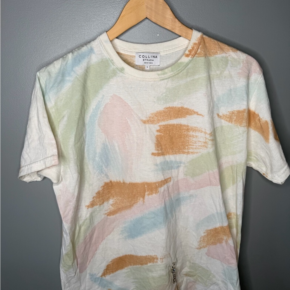 Collina Strada Abstract Pierced Tee - Picture 3 of 9